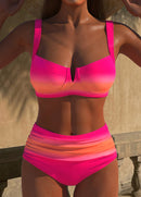 Biquíni Degradê Cintura Alta Com Top Estruturado