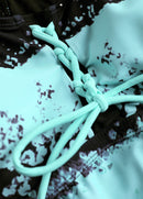 Tankíni Estampado Com Amarração Frontal E Bermuda Fitness