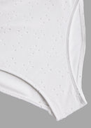 Maiô Estampado Floral Com Franzido E Laço Frontal