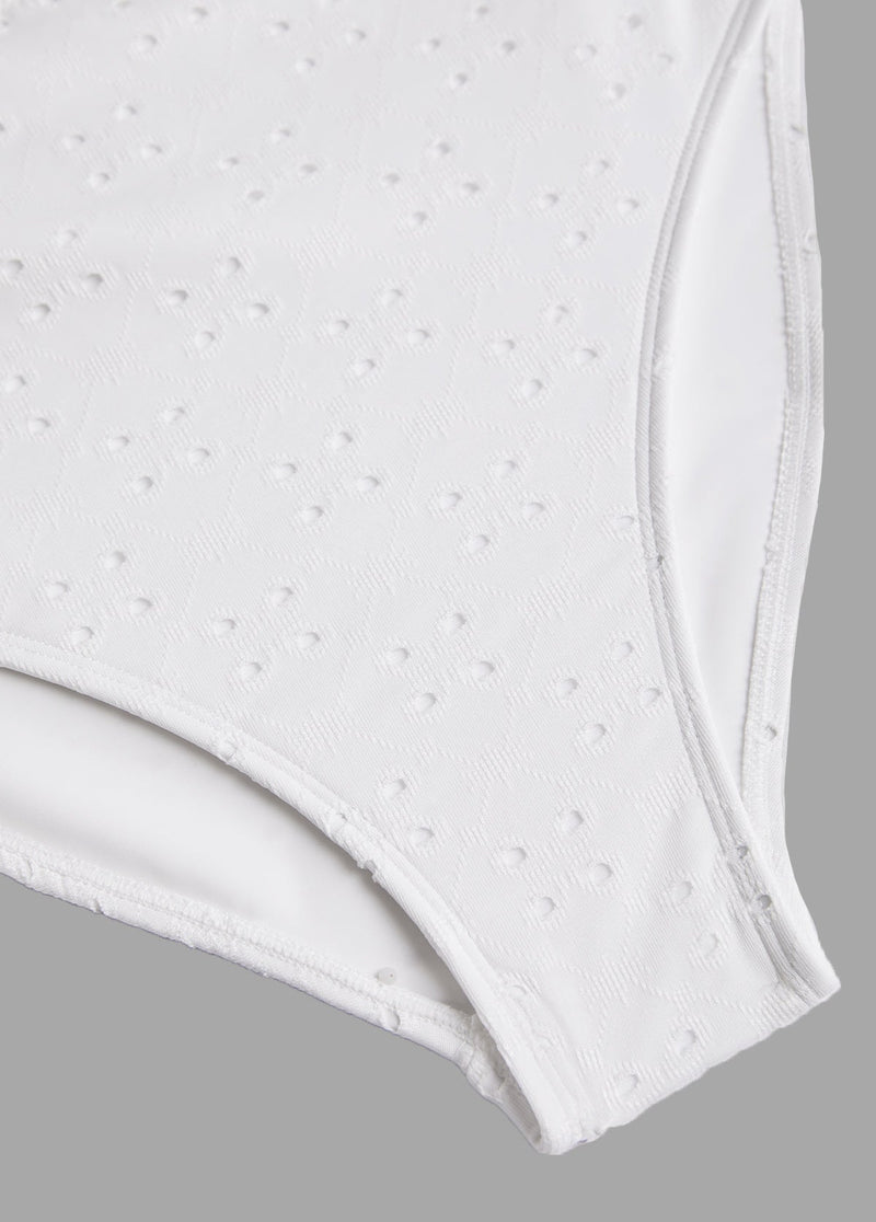 Maiô Estampado Floral Com Franzido E Laço Frontal