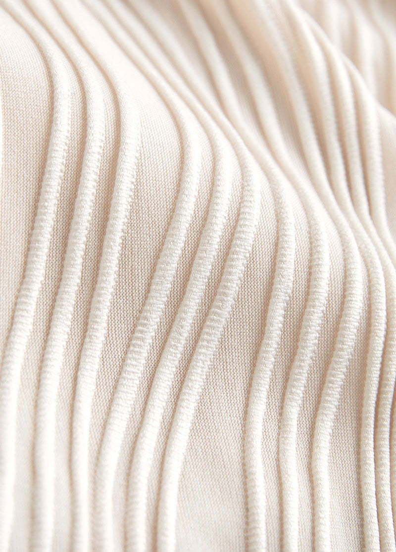 Maiô Texturizado Com Saia Assimétrica E Amarração Frontal