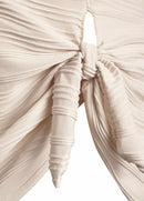 Maiô Texturizado Com Saia Assimétrica E Amarração Frontal