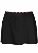 Tankíni Franzido Com Contraste Lateral E Saia Lisa