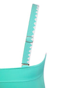 Tankíni Canelado Com Alças Largas E Estampa Paisley