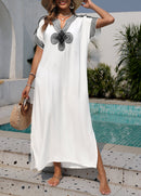 Saída de Praia Longa com Bordado Étnico no Peito