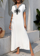 Saída de Praia Longa com Bordado Étnico no Peito