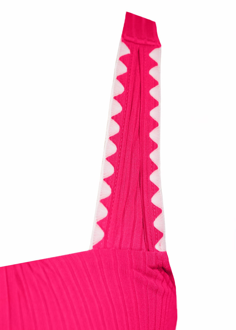 Tankíni Canelado Com Alças Largas E Estampa Paisley