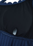 Tankíni Canelado Com Alças Duplas E Estampa Botânica