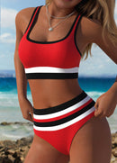 Biquíni Esportivo Cintura Alta Com Alças Cruzadas Costas