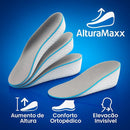 AlturaMaxx™ – Palmilha Ortopédica Invisível +3,5cm