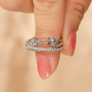 Anel Anti Ansiedade - Presente Para Filha Banhado a Ouro 18k