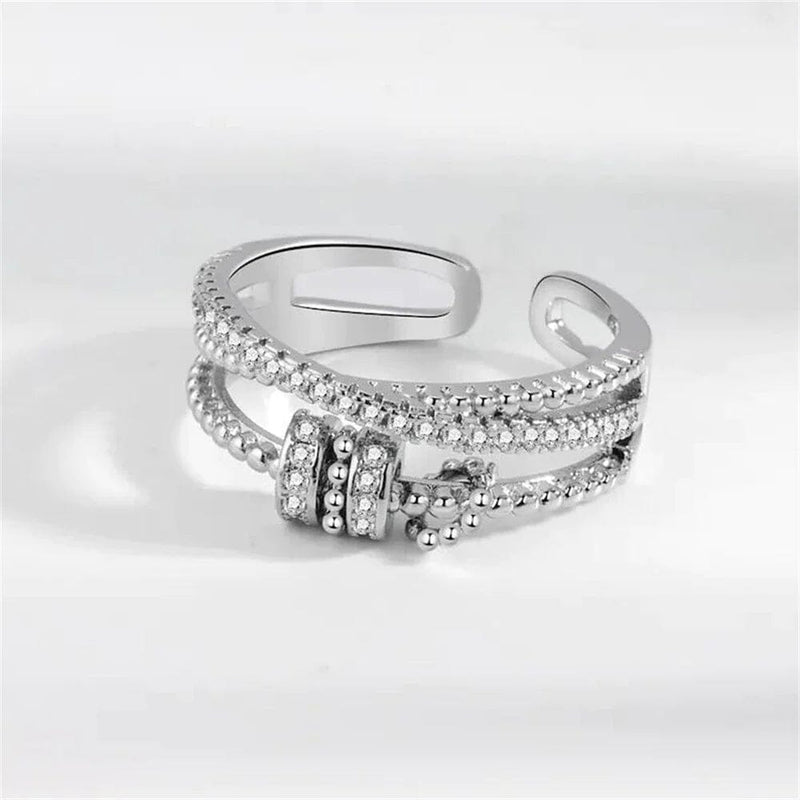 Anel Anti Ansiedade - Presente Para Filha Banhado a Ouro 18k