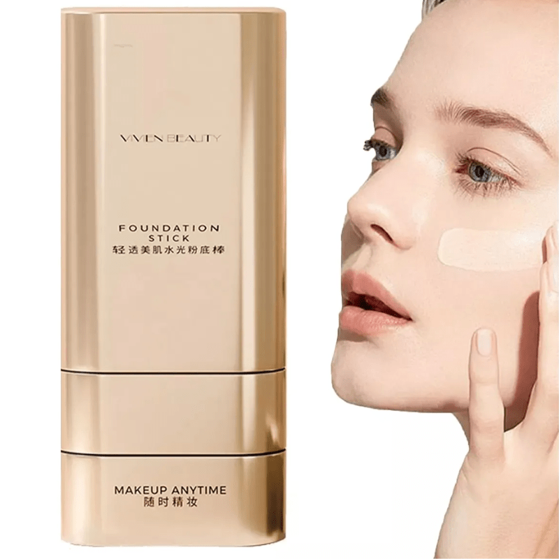 Base Stick Coreana 2 em 1 - Cobertura Impecável com Toque Natural