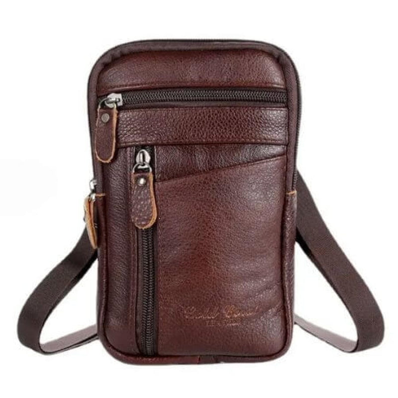 Bolsa Transversal Artesanal Couro Legítimo