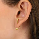 Brinco Serpente banhado a Ouro 18k