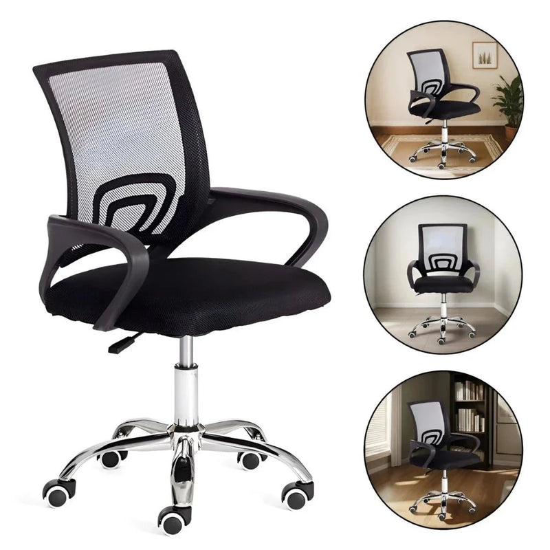Cadeira de Escritório com Encosto em Tela Mesh