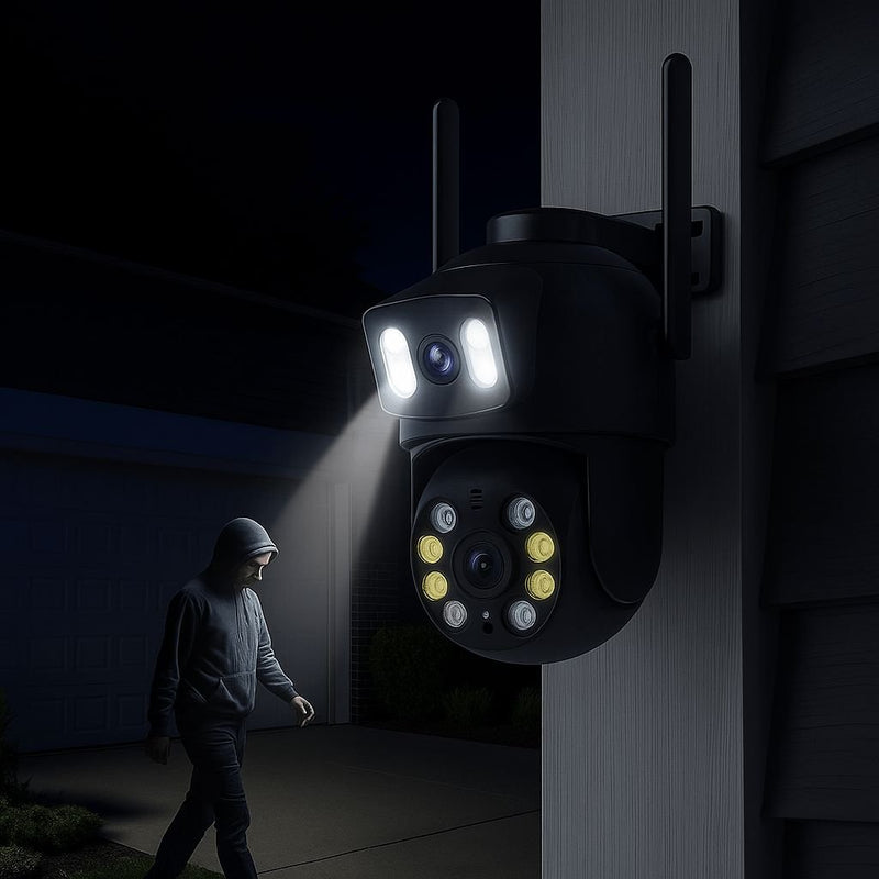 Câmera de Segurança Dupla IP66