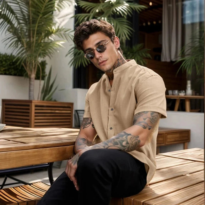 Camisa Social Gola Padre