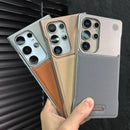 Case Samsung Minimalista em Couro Anti Impacto