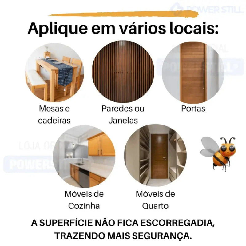 Cera de Mel para Polimento de Madeiras e Combate de Cupins + BRINDE