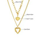 Colar Duplo Dois Amores Banhado a Ouro 18k