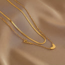 Colar Feminino Duplo Amor