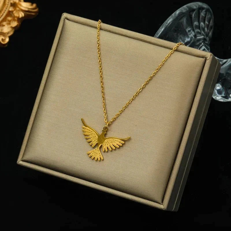 Colar Fênix Cravejado