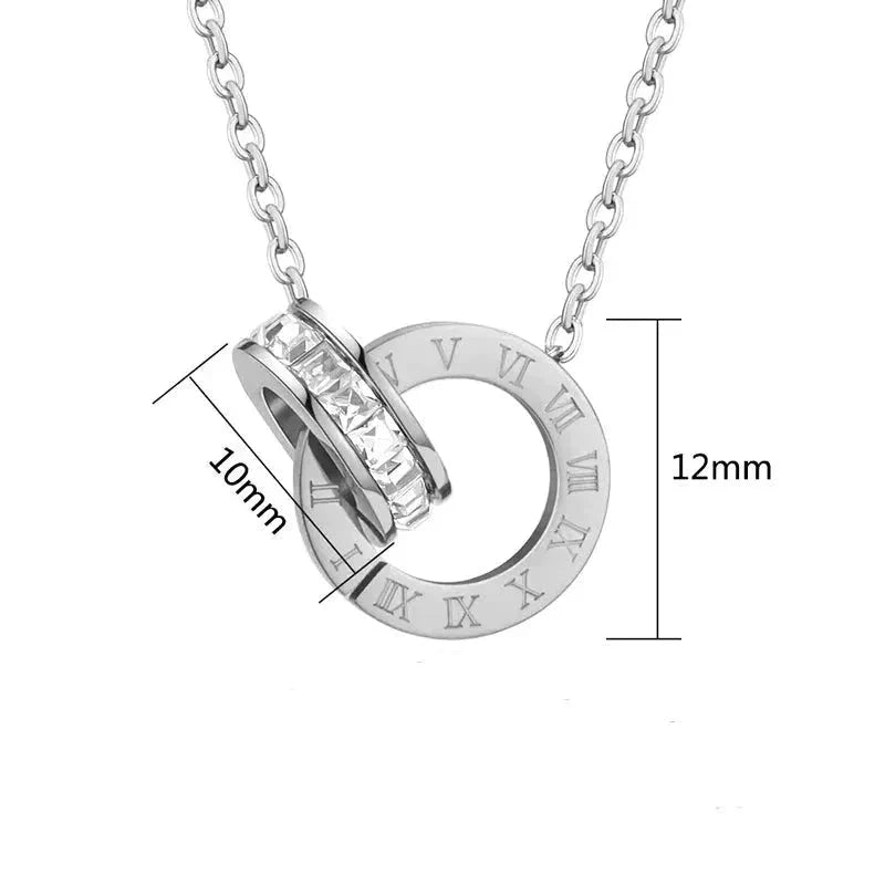 Conjunto Colar e Brincos Números Romanos