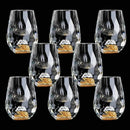 Copo Diamante Luxo com Fundo Duplo e Lascas Douradas para Baijiu, Licor, Cachaça, Tequila e Shots