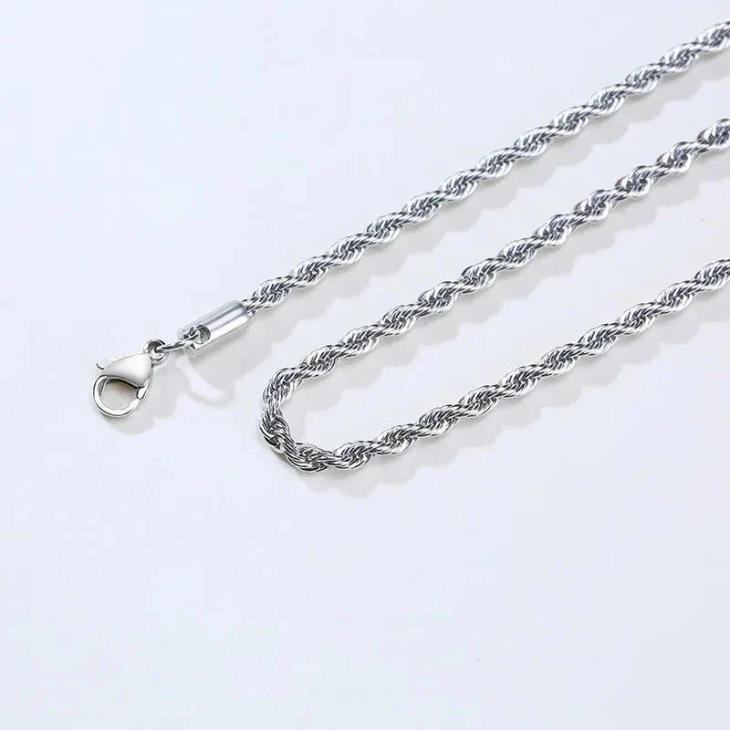 Corrente Trançada Folheada a Ouro