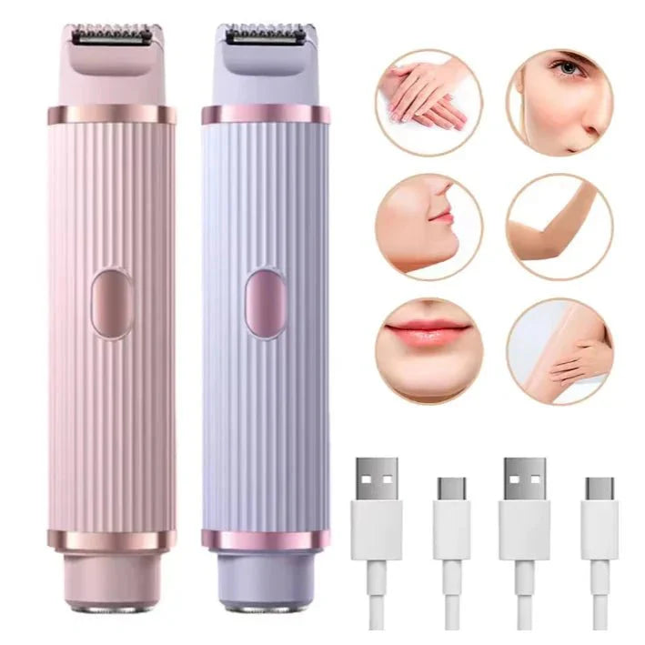 Depilador Elétrico Recarregável com Navalha Dupla