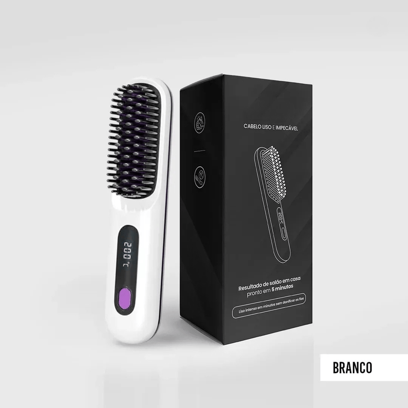 Escova Alisadora Portátil - BeautyMax Pro