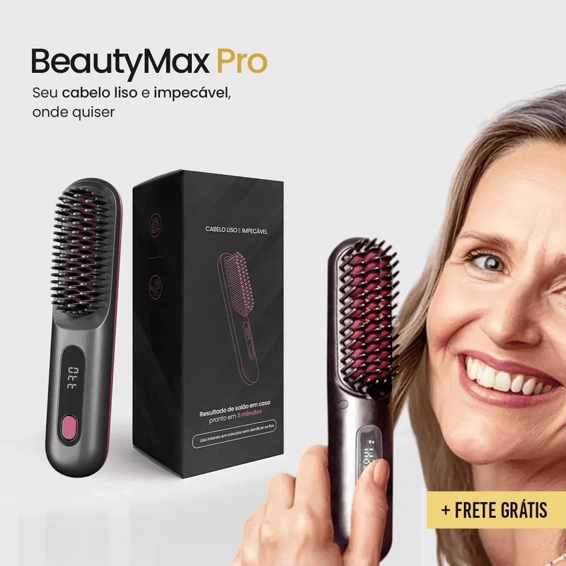 Escova Alisadora Portátil - BeautyMax Pro