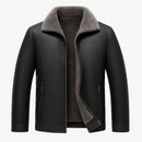 Jaqueta Masculina em Couro com Forro de Cashmere