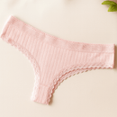 Kit 05 à 20 Calcinhas de Algodão Canelado com Renda fio conforto - Liana