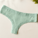 Kit 05 à 20 Calcinhas de Algodão Canelado com Renda fio conforto - Liana