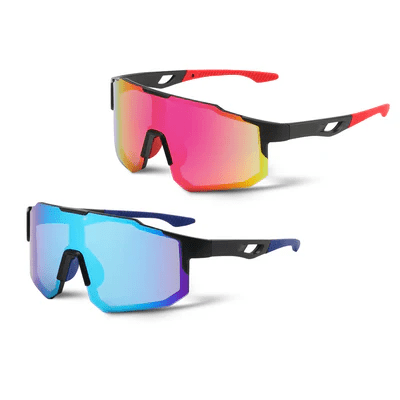 Kit 2 Windproof - Óculos de Sol para Corrida Ciclismo