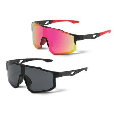 Kit 2 Windproof - Óculos de Sol para Corrida Ciclismo