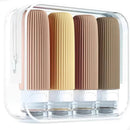Kit 4 Frascos de Silicone para Viagem – 90ml Antivazamento