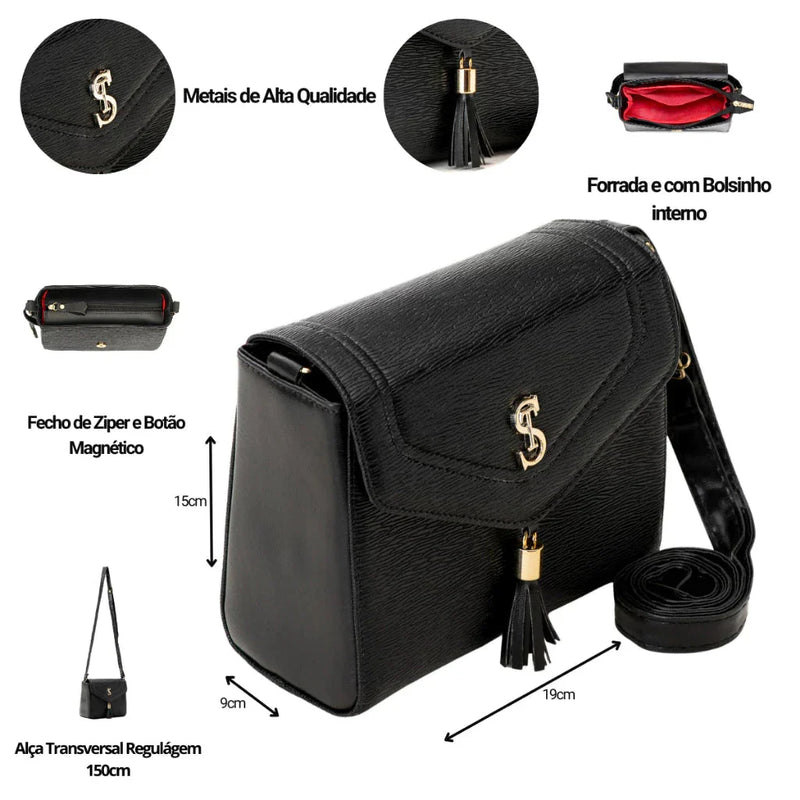 Kit Bolsa Transversal com Tote e Carteira