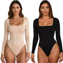 Kit com 2 Bodys Femininos Manga Longa