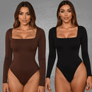 Kit com 2 Bodys Femininos Manga Longa