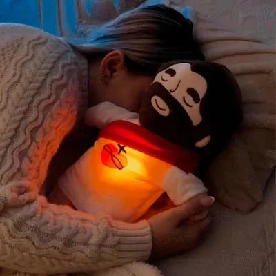 Pelúcia Menino Jesus que Respira e Acalma a Alma