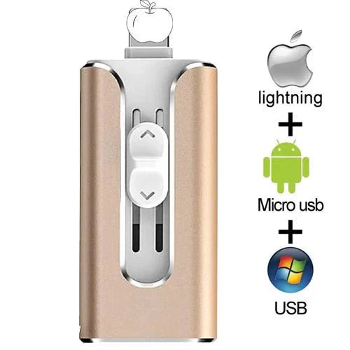 Pen Drive de Celular 4 em 1 - Multi Operacional
