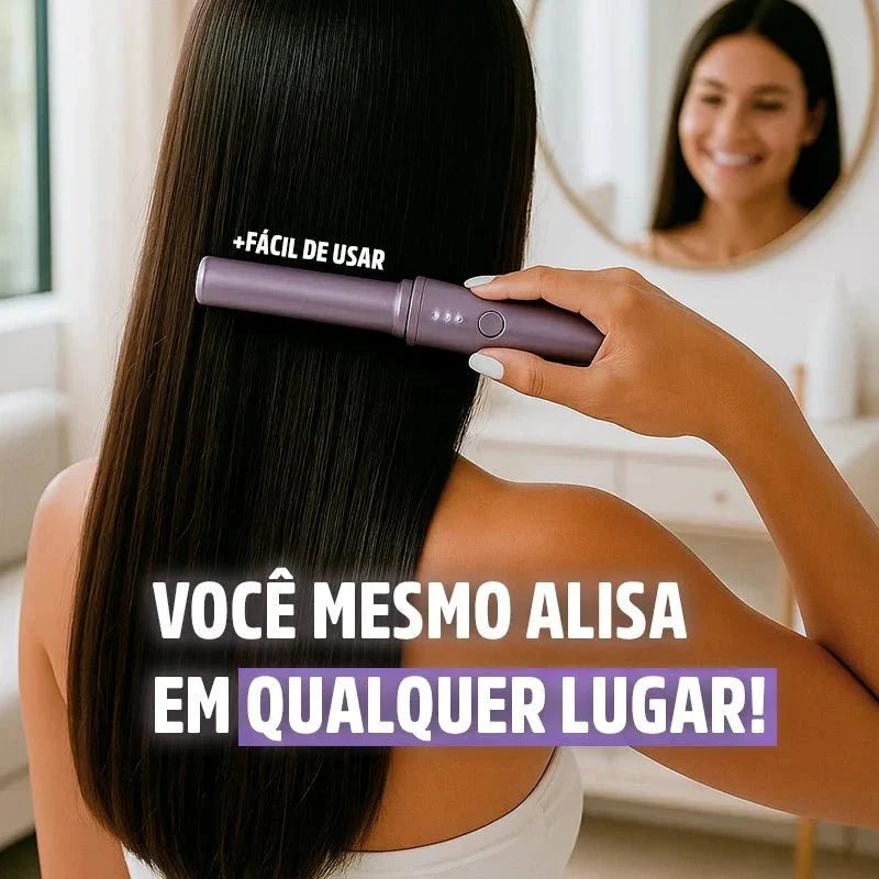 Pente Alisador de Cabelo 5 em 1 Sem Fio InfiniteGlam