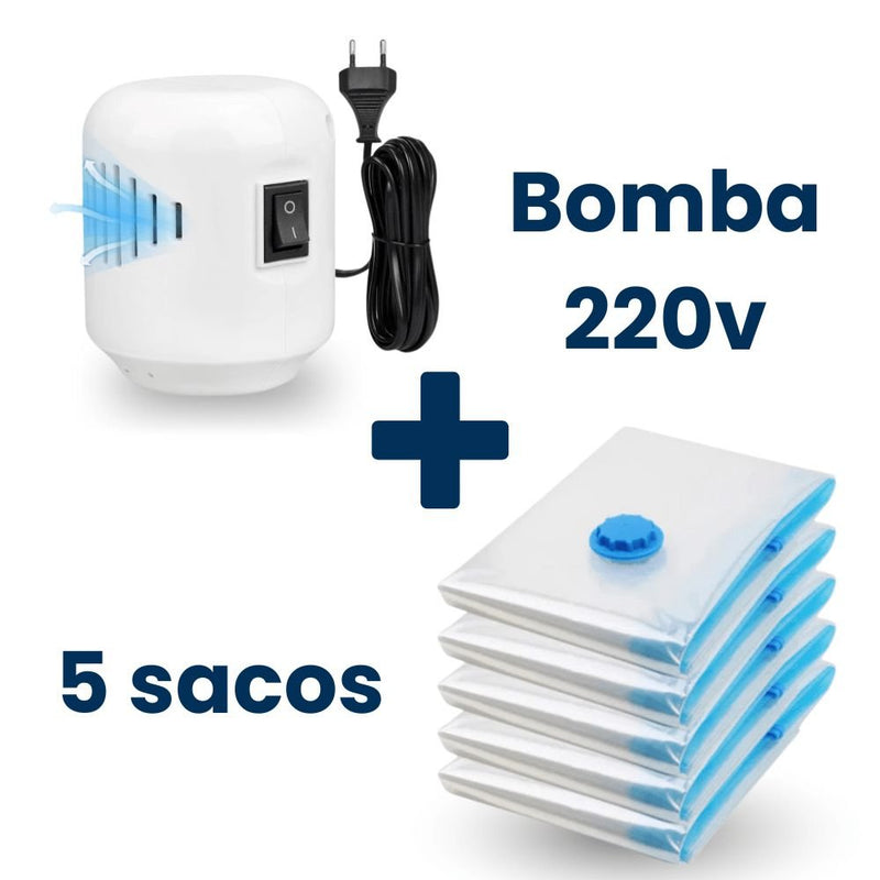 Vacuum Pro – Kit Compactador com Bomba Elétrica