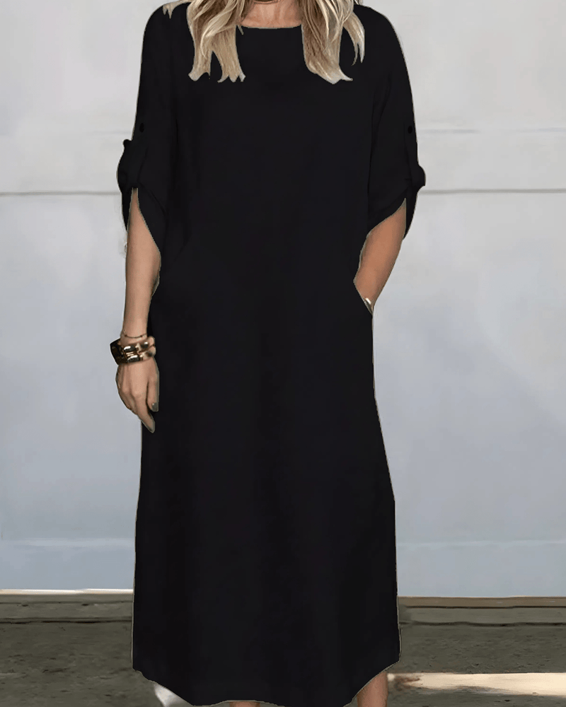 Vestido Casual Susan | Linho Puro - (Soltinho)