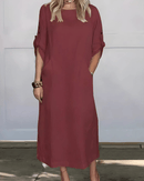 Vestido Casual Susan | Linho Puro - (Soltinho)